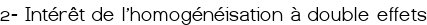 <big><span style="color:#FF0000;">2- Intérêt de l'homogénéisation à double effets</span></big>